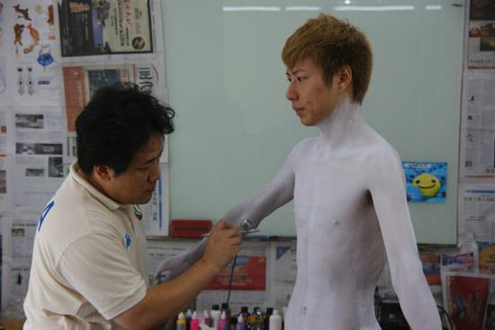韓國教授人體彩繪特講現場